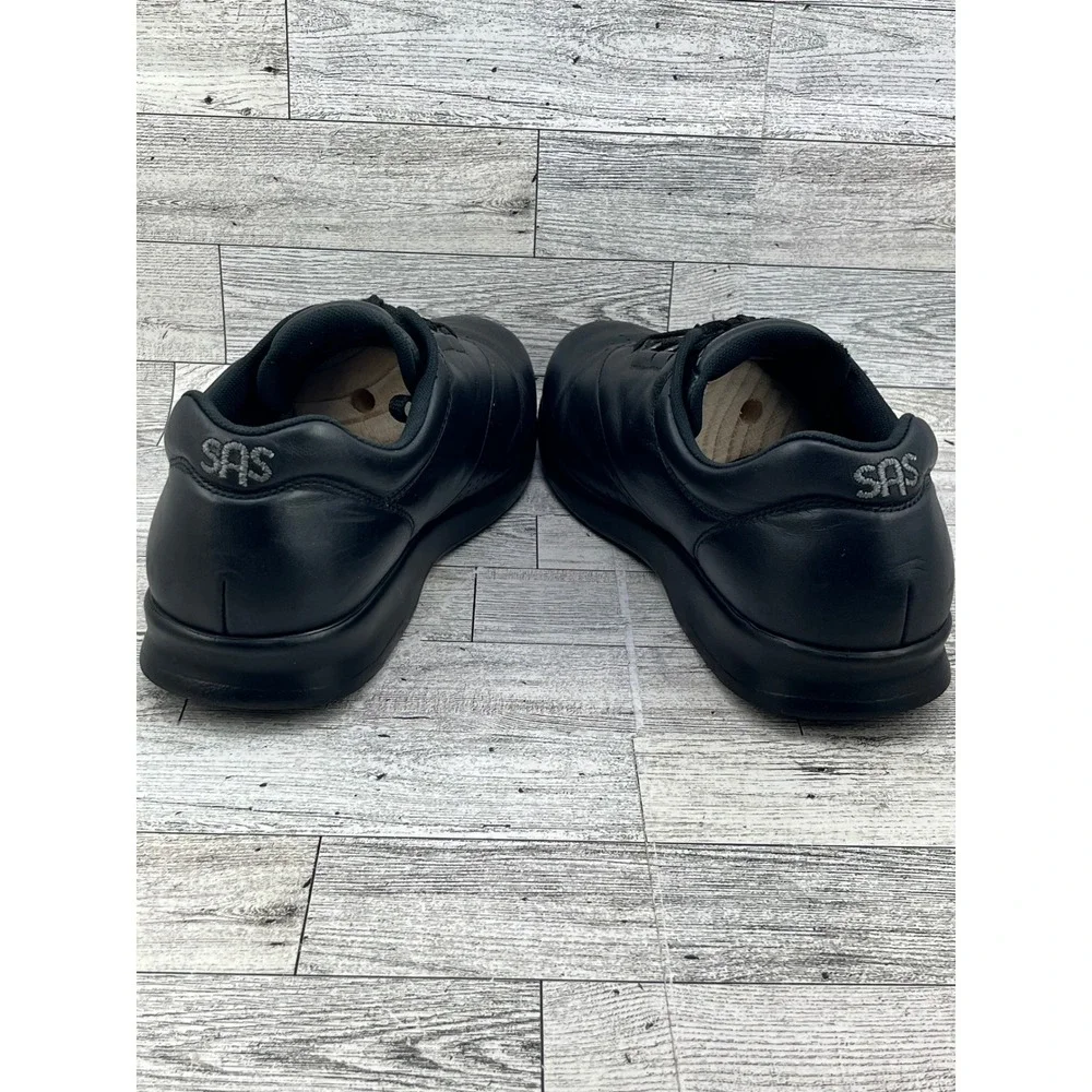 SAS Free Time Women Sz 8.5W Black Leather Walking Shoes Sneakers Made‎ in USA